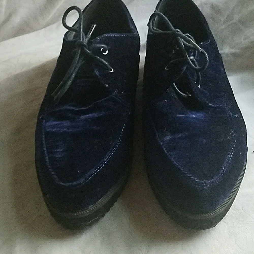 Blue suede shoes